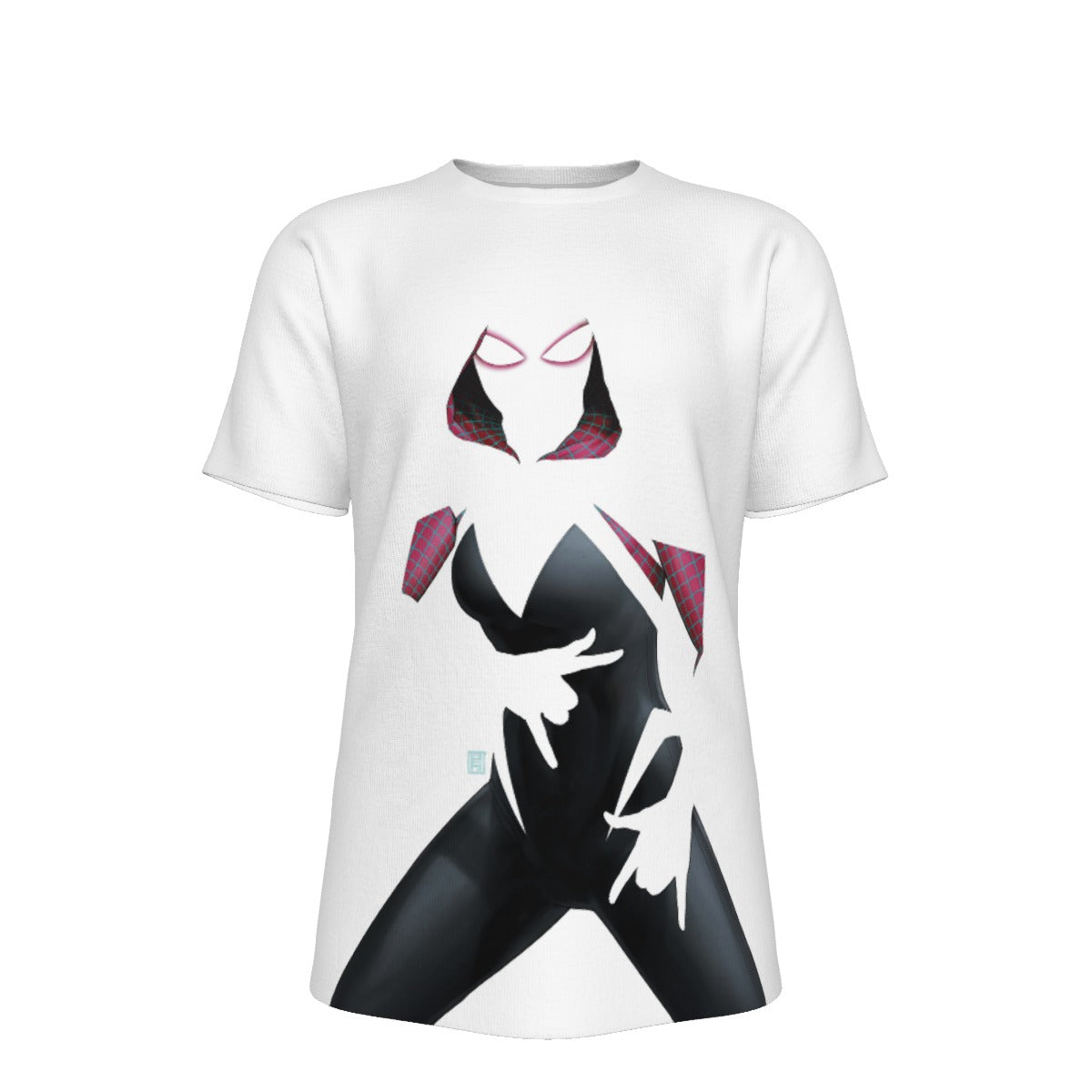 SPIDER GWEN NEGATIVE SPACE ALL OVER PRINT SHIRT AND TANK