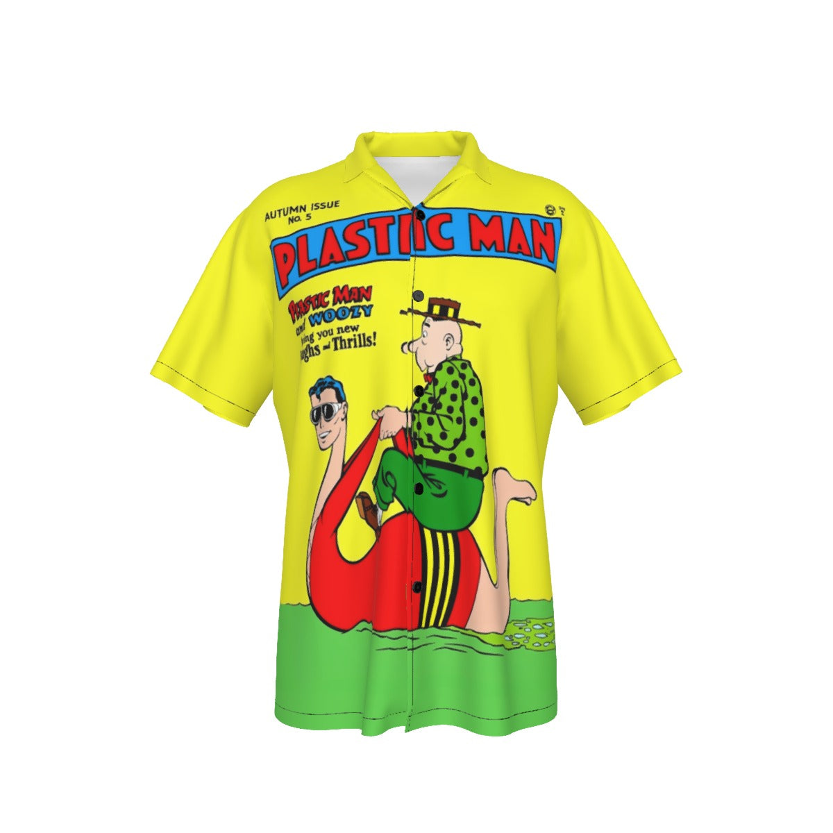 PLASTIC MAN 5 ALL OVER PRINT SHIRT AND TANK TOP