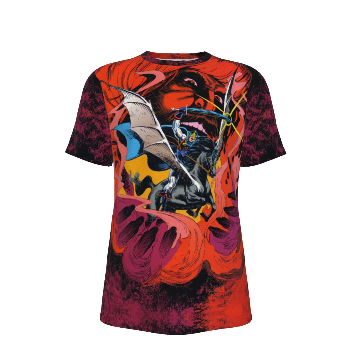 MARVEL FANFARE 54 All Over Print Shirt & Tank Top - BLACK KNIGHT