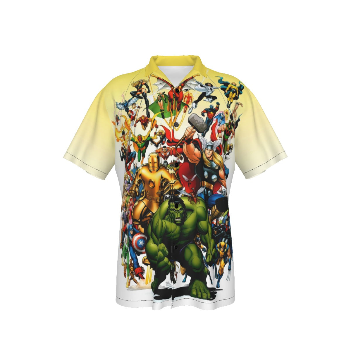 MARVEL SUPERHEROES BY ARTHUR ADAMS ALL OVER PRINT SHIRT AND TANK TOP