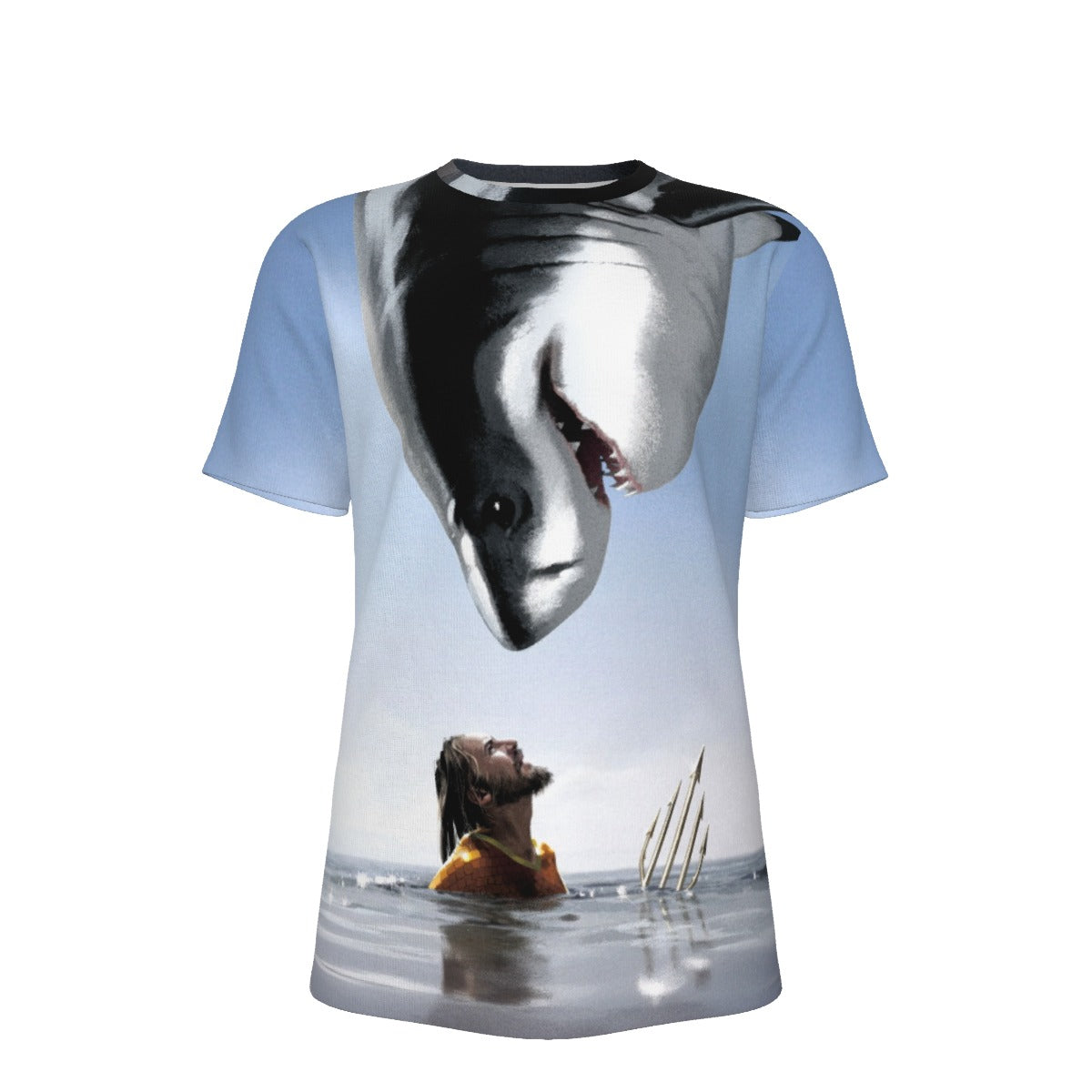 AQUAMAN MEETS JABBERJAW ALL OVER PRINT SHIRT AND TANK TOP