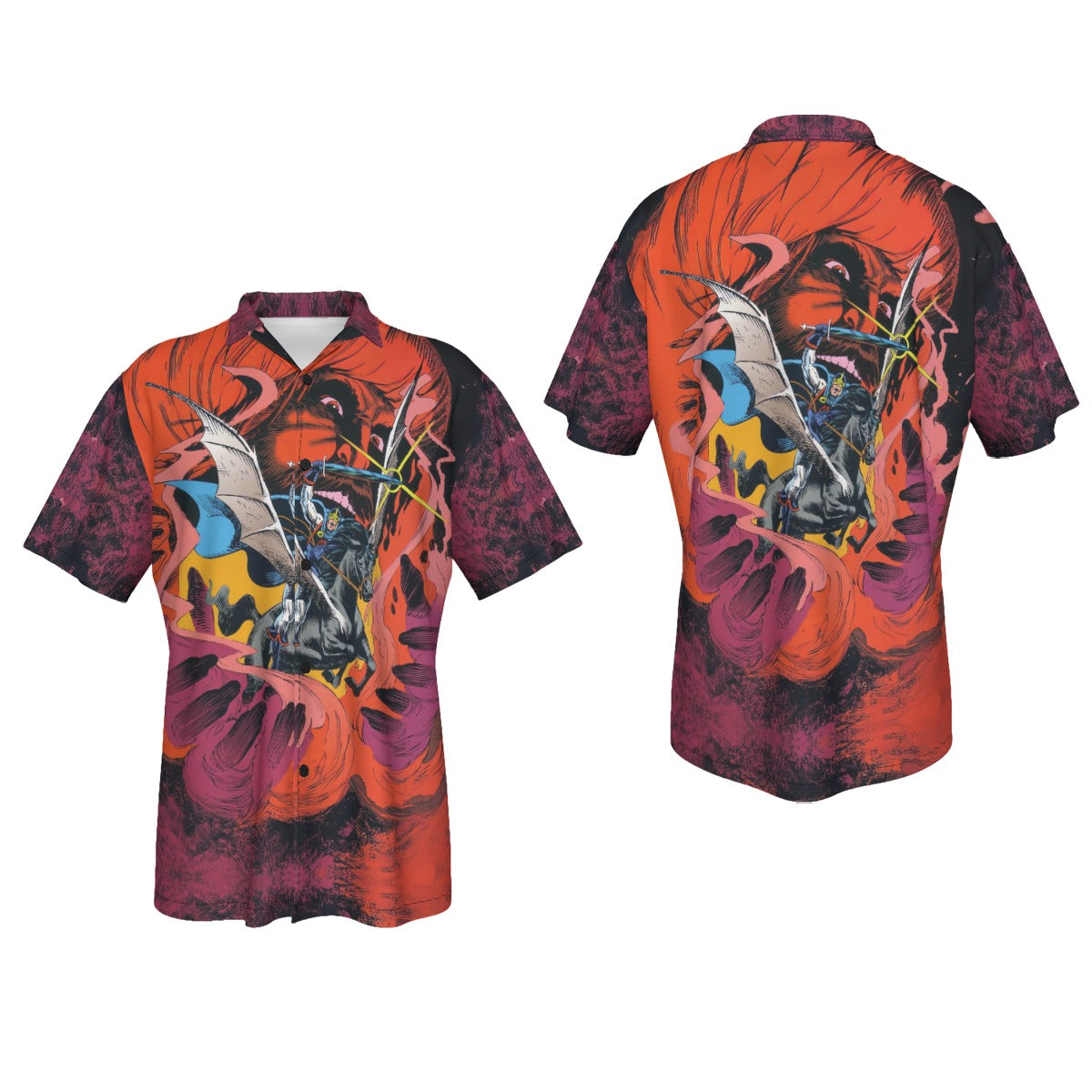 MARVEL FANFARE 54 All Over Print Shirt & Tank Top - BLACK KNIGHT