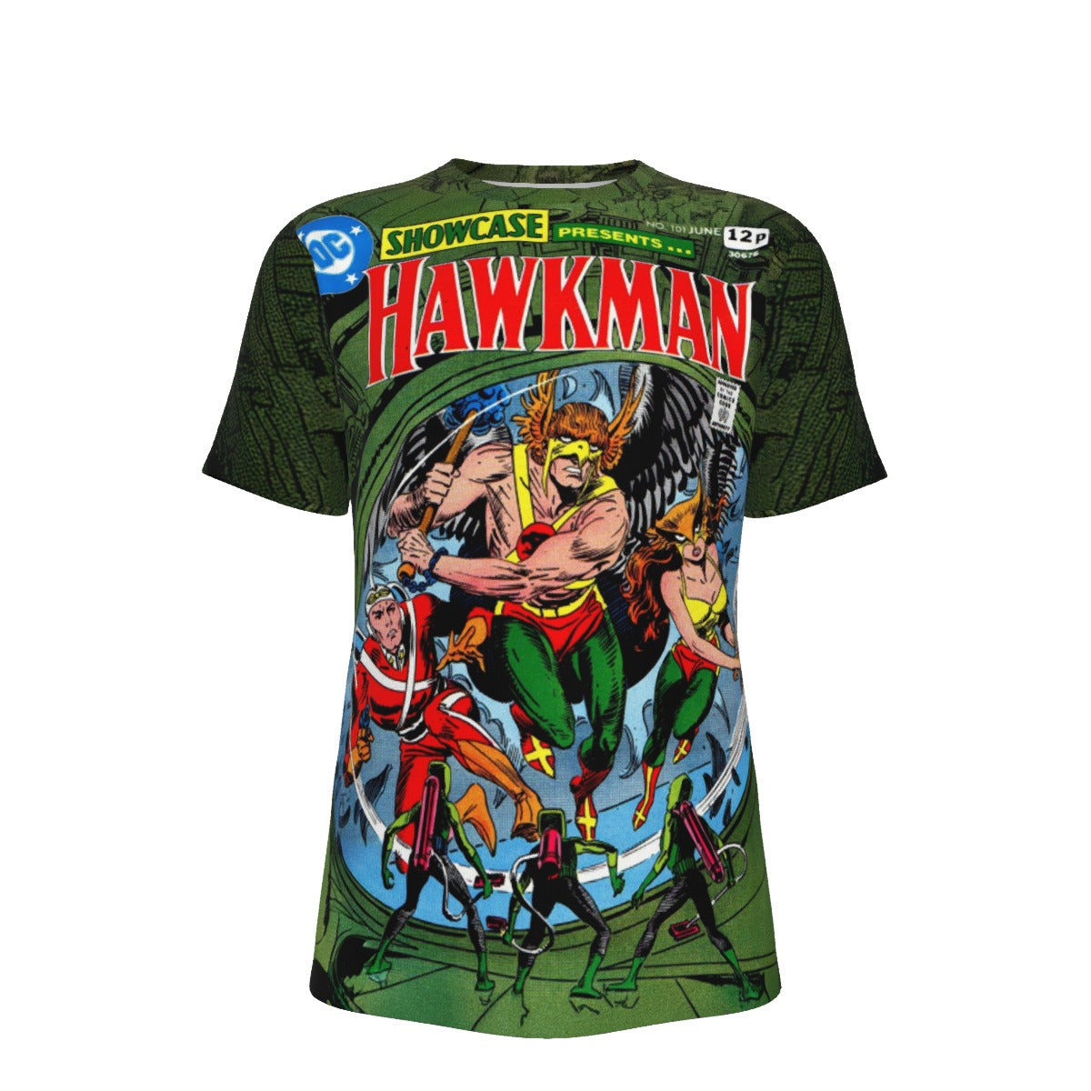 SHOWCASE 101 ALL OVER PRINT SHIRT AND TANK TOP - HAWKMAN HAWKGIRL ADAM STRANGE