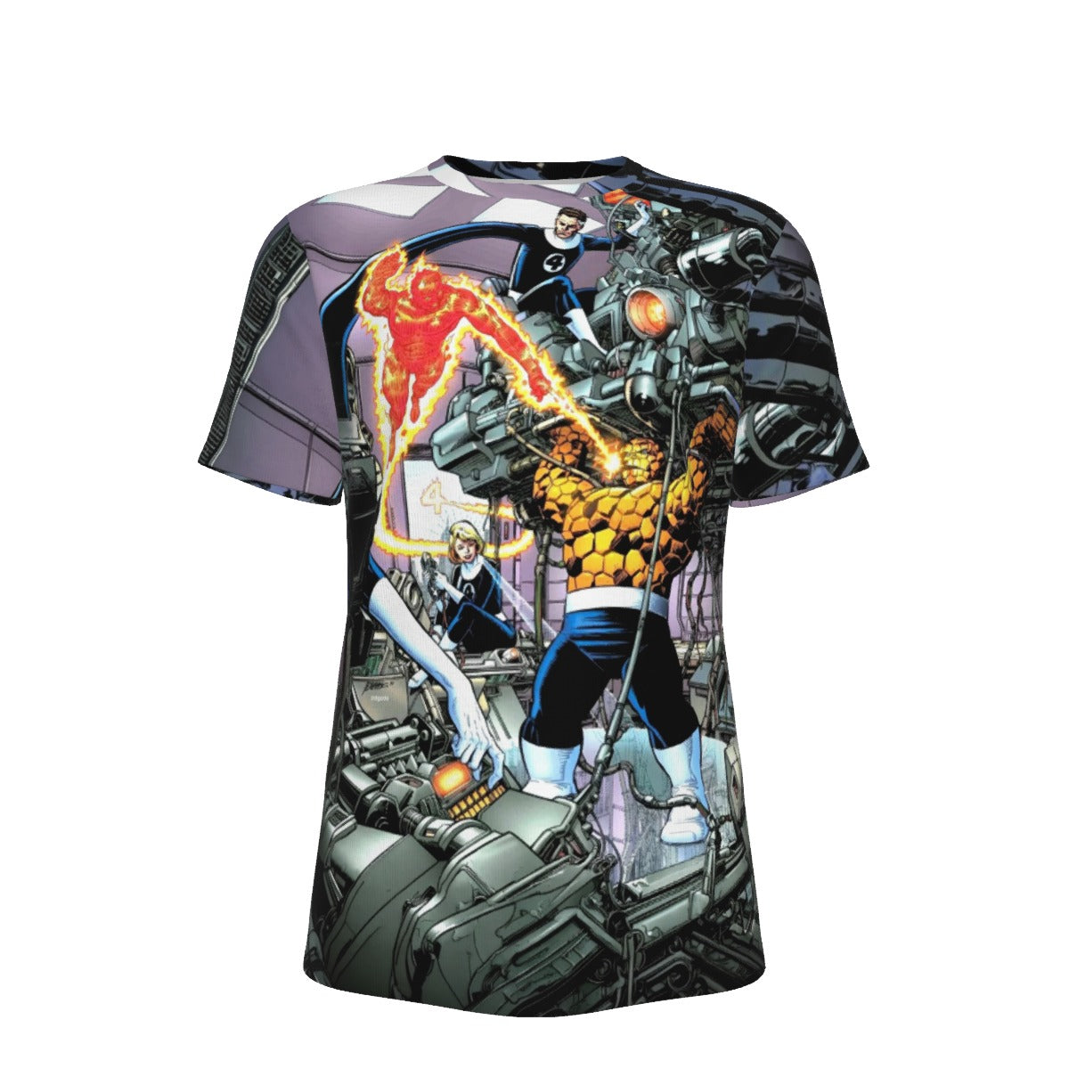 FANTASTIC FOUR PIN UP ALL OVER PRINT SHIRT AND TANK TOP - PEREZ ART