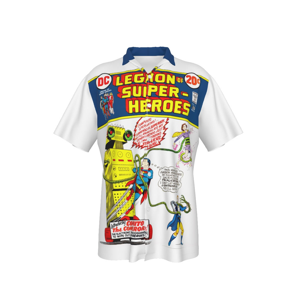 LEGION OF SUPERHEROES 3 V1 ALL OVER PRINT SHIRT AND TANK TOP - SUPERBOY