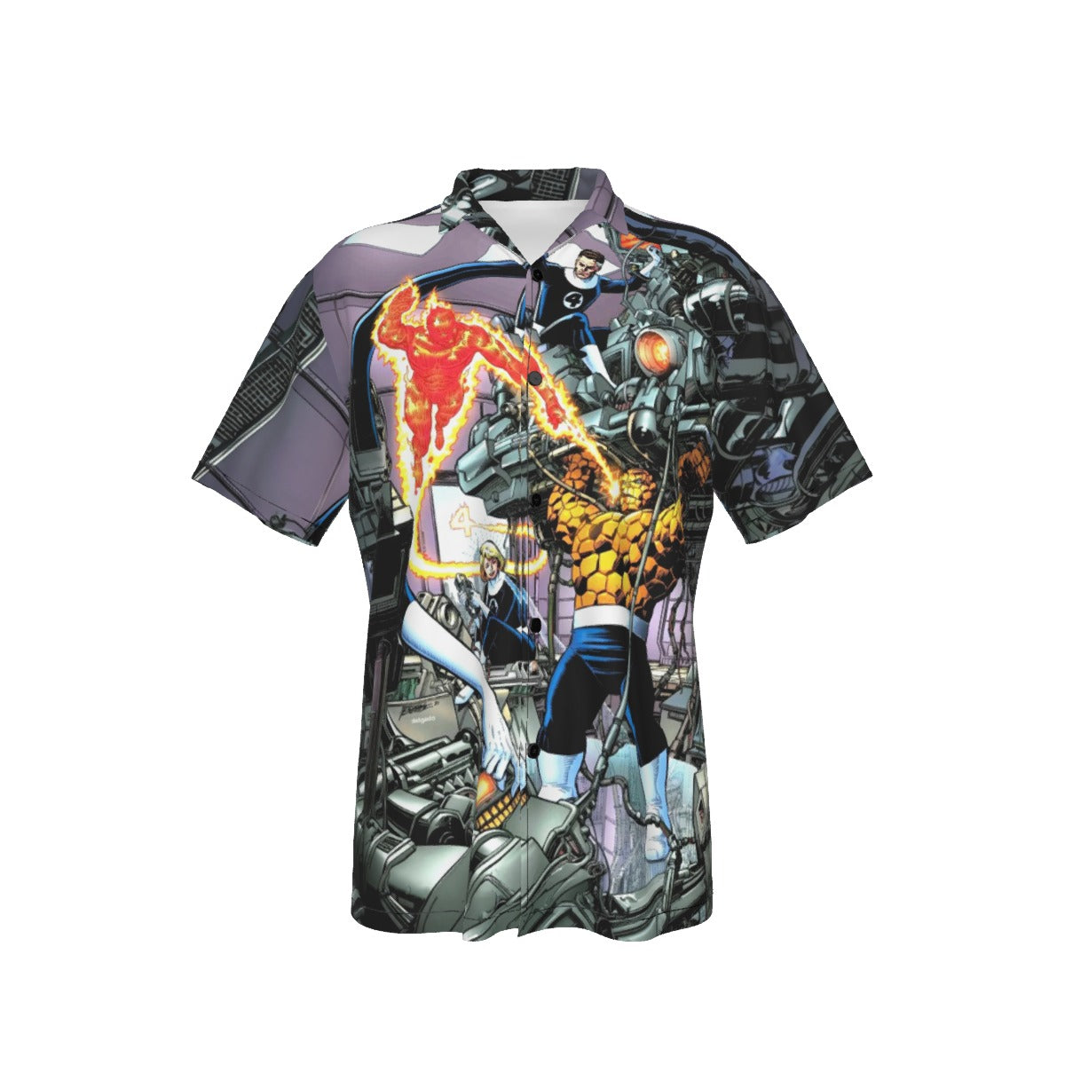 FANTASTIC FOUR PIN UP ALL OVER PRINT SHIRT AND TANK TOP - PEREZ ART