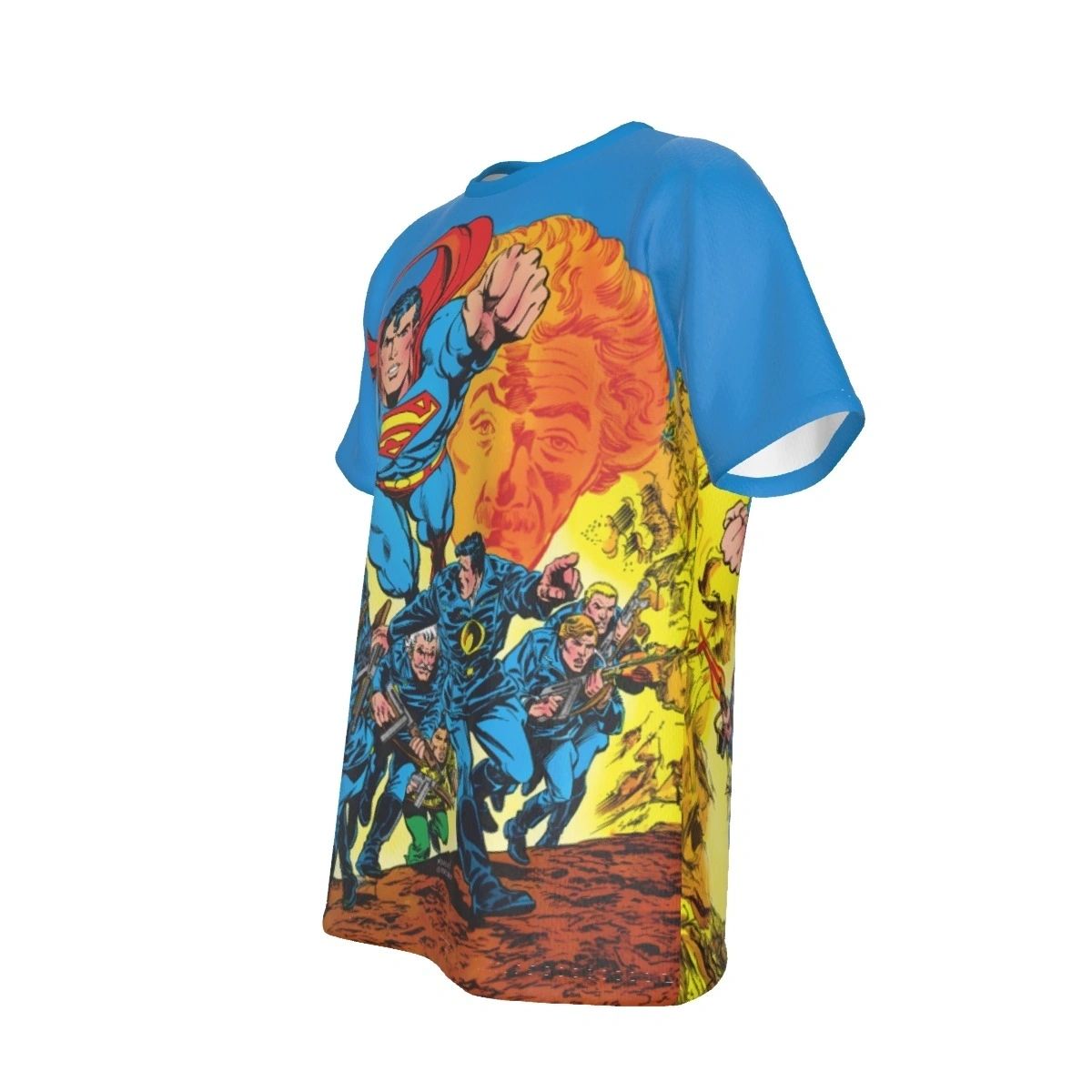 DC COMICS PRESENTS 6 COVER ALL OVER PRINT SHIRT AND TANK -SUPERMAN BLACKHAWK