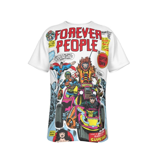 FOREVER PEOPLE 1 COVER ALL OVER PRINT SHIRT AND TANK