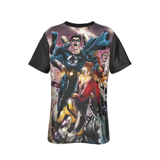 COVERGENCE 3 VAR COVER ALL OVER PRINT SHIRT AND TANK-NIGHTWING FLAMEBIRD
