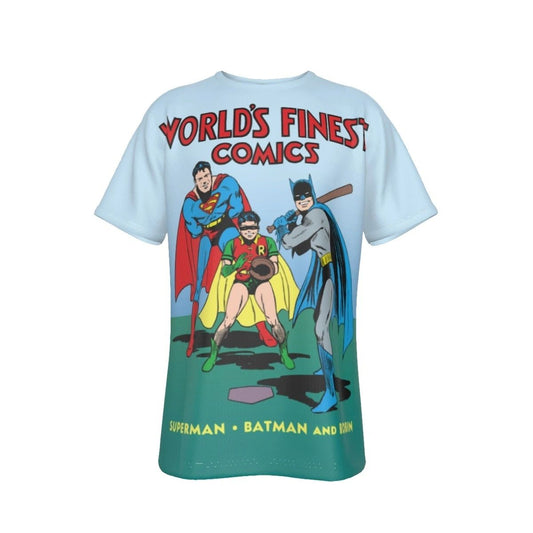 WORLD'S FINEST 3 COVER ALL OVER PRINT SHIRT AND TANK