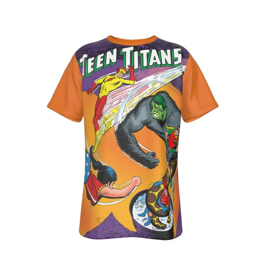 TEEN TITANS 6 COVER ALL OVER PRINT SHIRT AND TANK- TT FROM THE BEGINNING 8