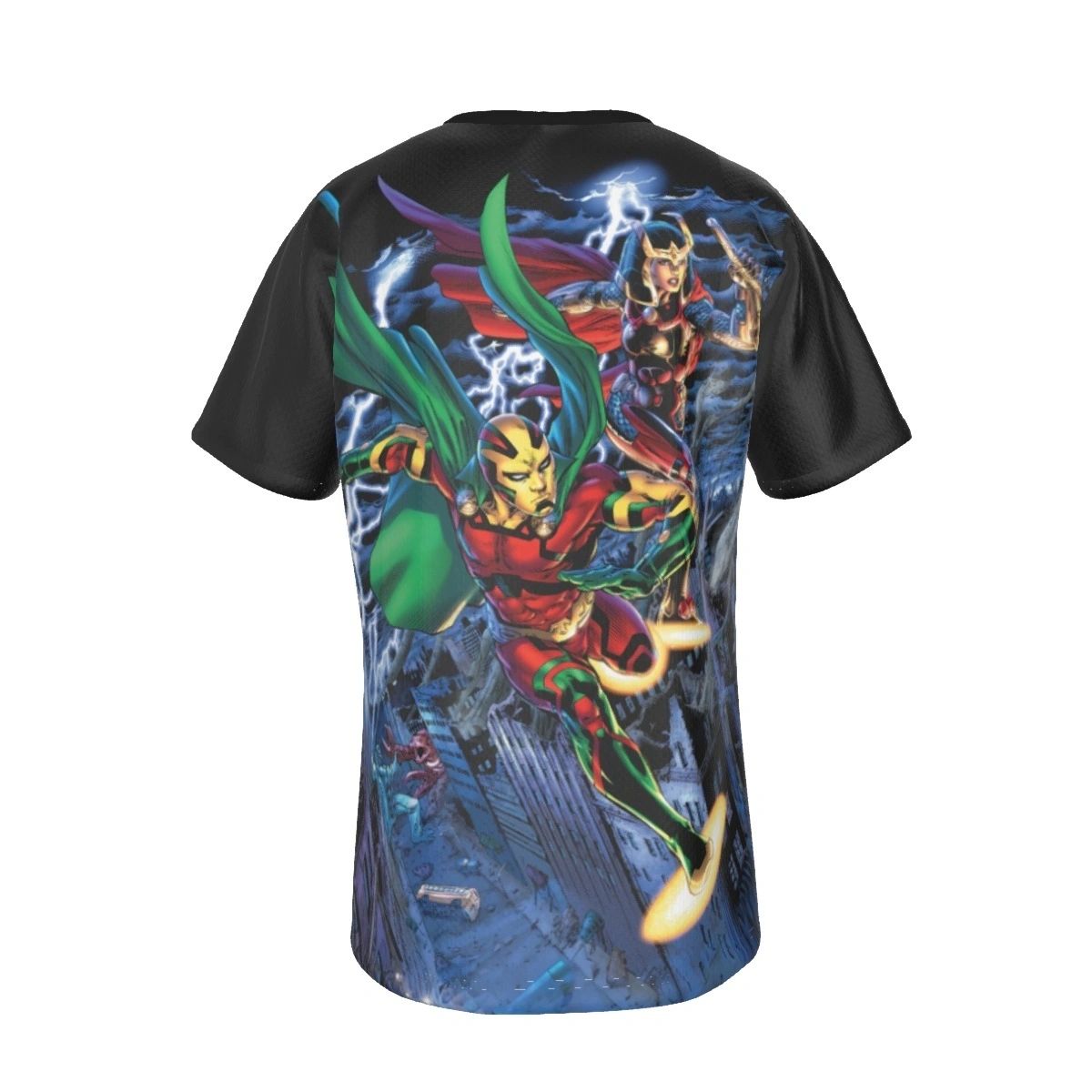 MR MIRACLE EARTH 2 PANEL ALL OVER PRINT SHIRT AND TANK - BIG BARDA