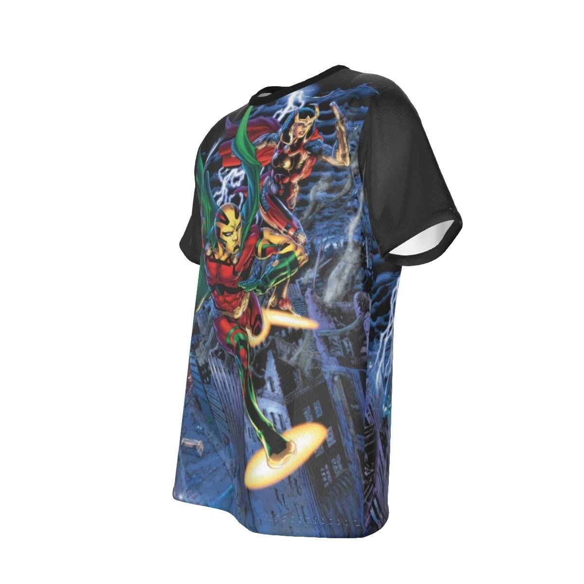 MR MIRACLE EARTH 2 PANEL ALL OVER PRINT SHIRT AND TANK - BIG BARDA
