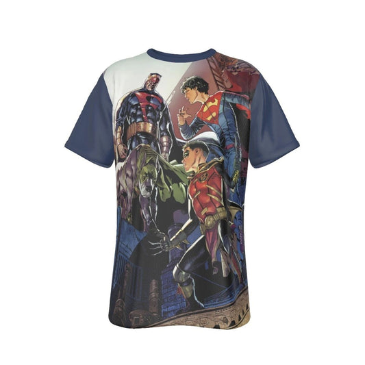 SUPERSONS MEEET DYNOMUTT COVER ALL OVER PRINT SHIRT AND TANK - BLUE FALCON