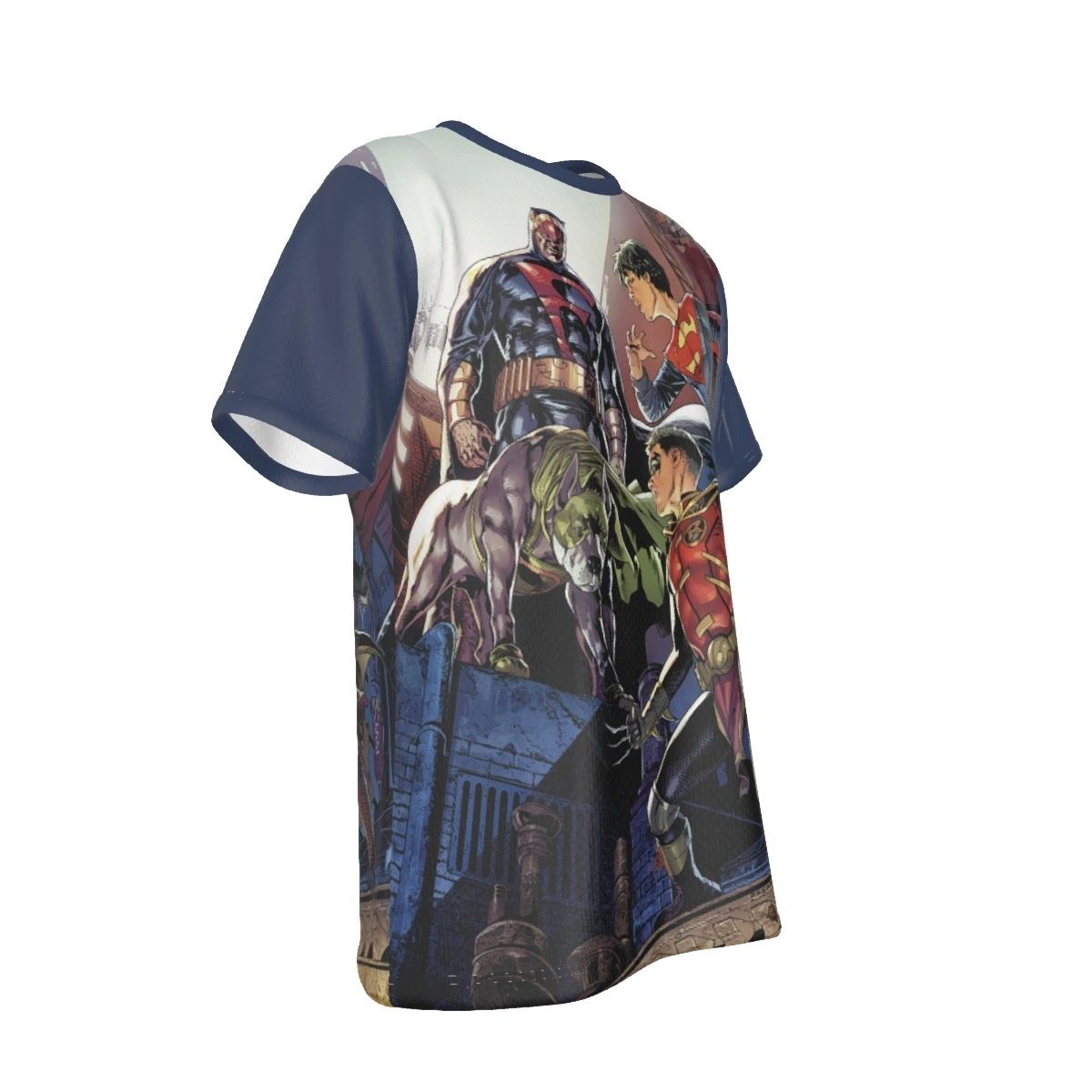 SUPERSONS MEEET DYNOMUTT COVER ALL OVER PRINT SHIRT AND TANK - BLUE FALCON