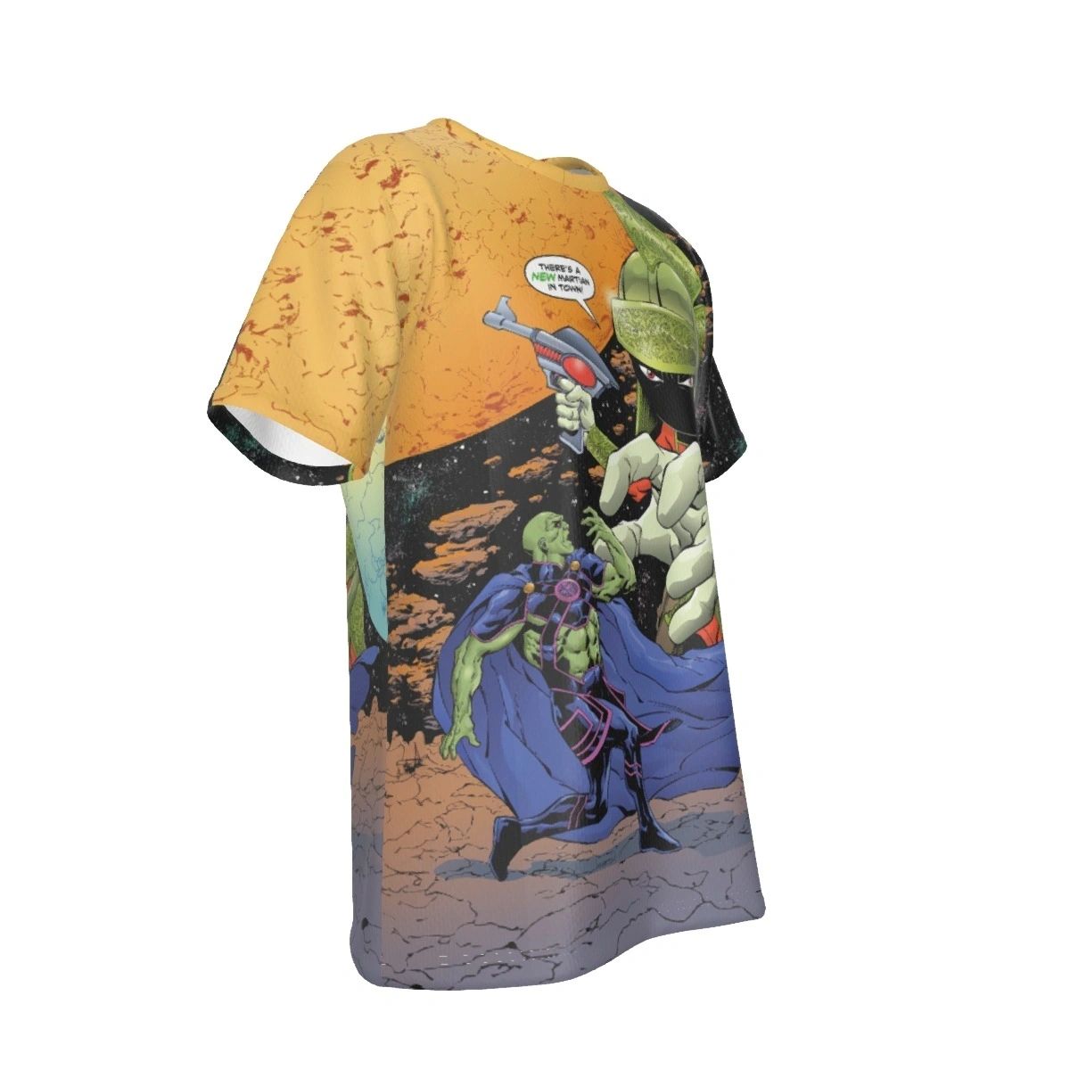 MARTIAN MANHUNTER MEETS MARVIN THE MARTIAN 1 COVER ALL OVER PRINT SHIRT AND TANK
