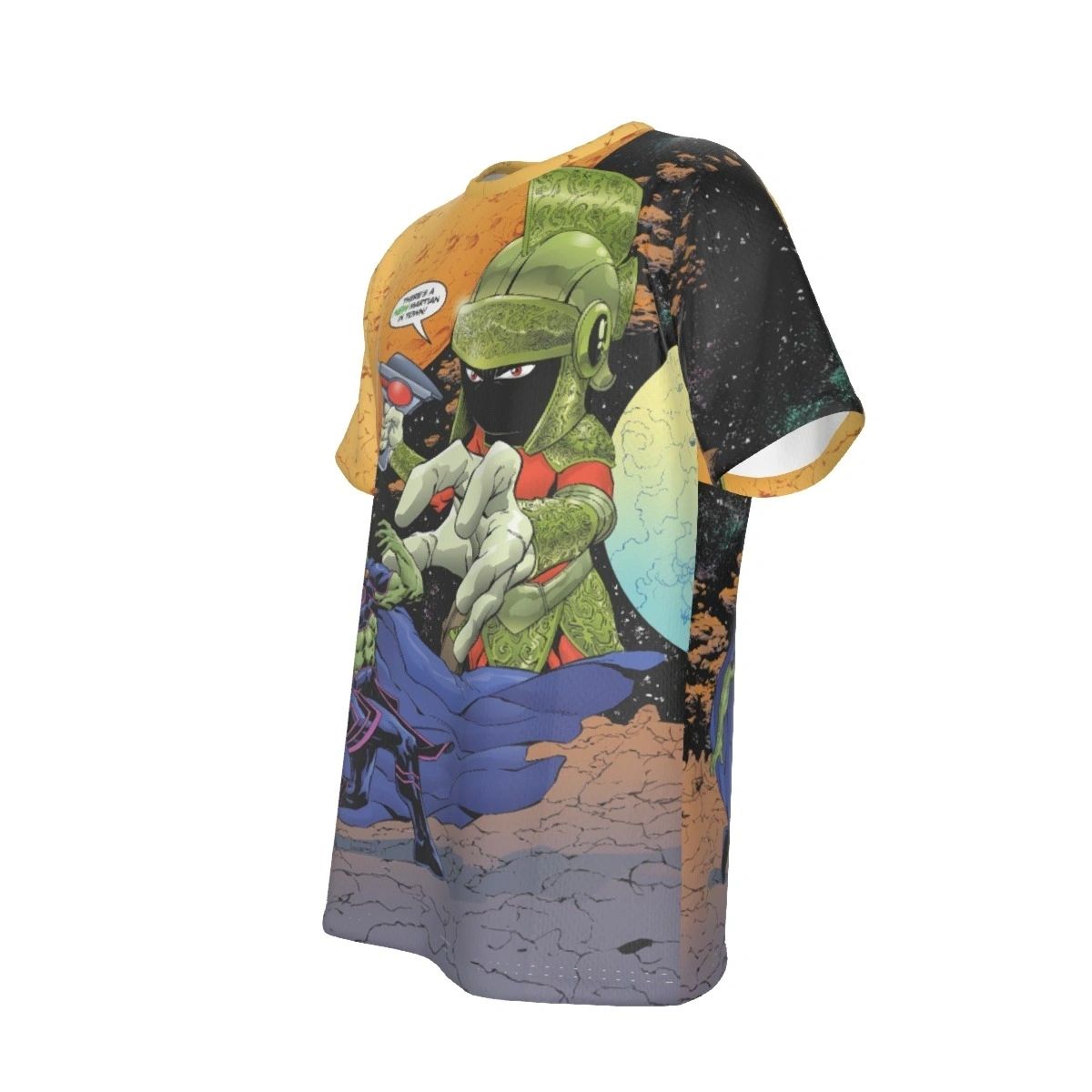 MARTIAN MANHUNTER MEETS MARVIN THE MARTIAN 1 COVER ALL OVER PRINT SHIRT AND TANK