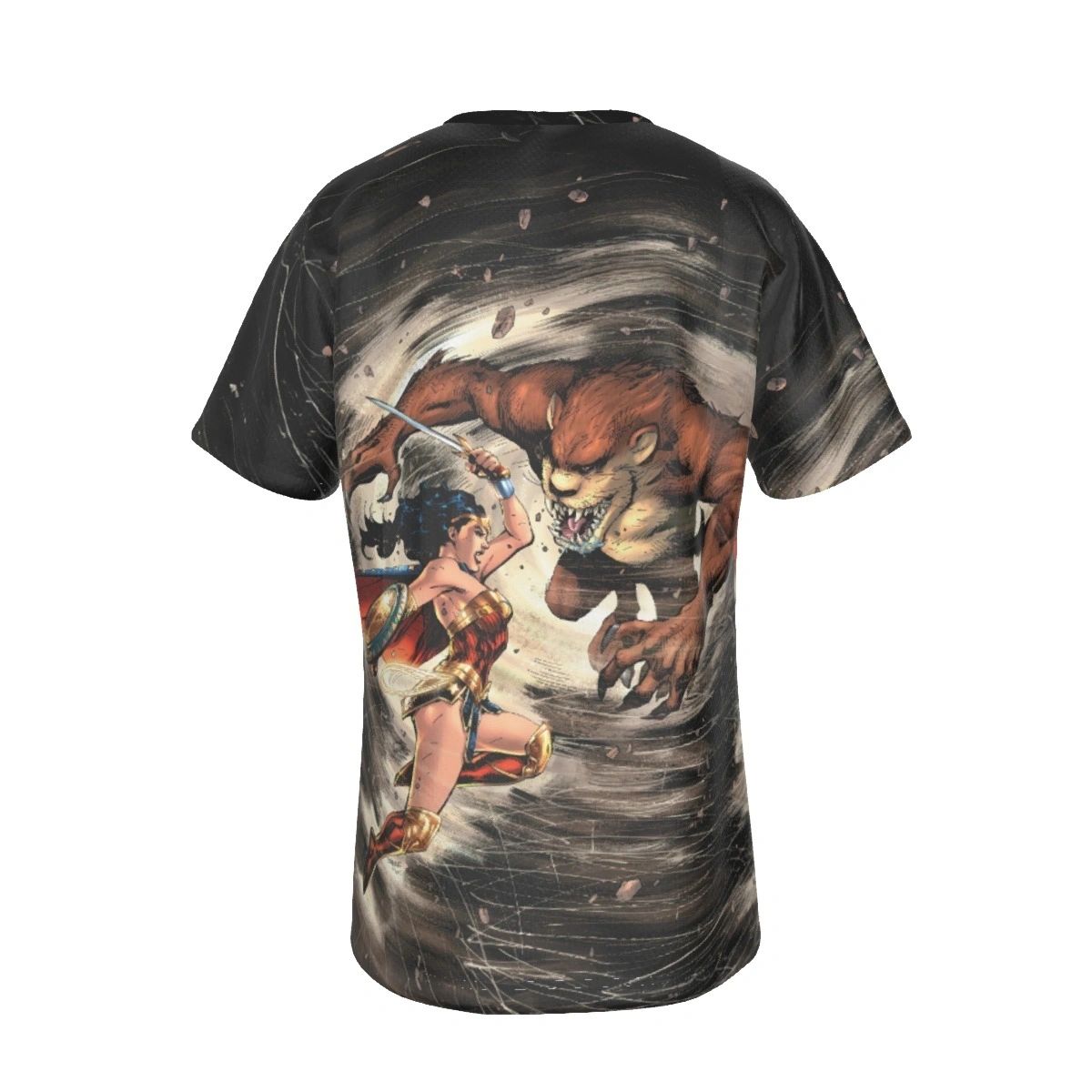 WONDER WOMAN MEETS TASMANIAN DEVIL COVER ALL OVER PRINT SHIRT AND TANK
