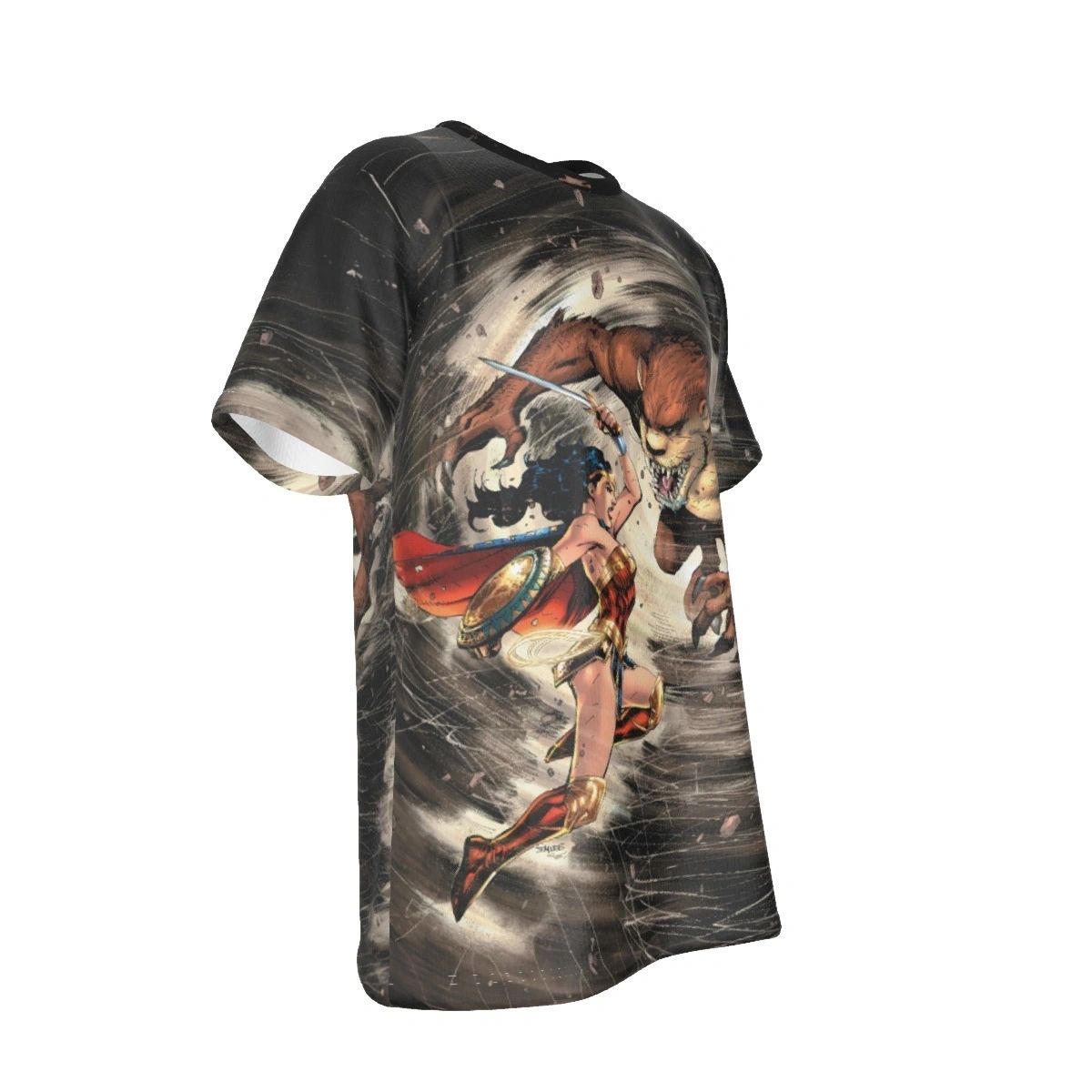 WONDER WOMAN MEETS TASMANIAN DEVIL COVER ALL OVER PRINT SHIRT AND TANK