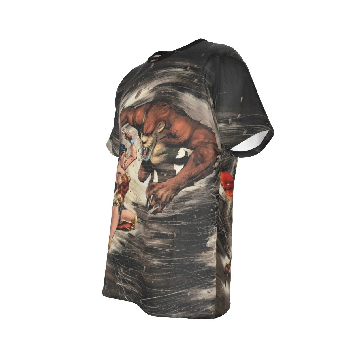 WONDER WOMAN MEETS TASMANIAN DEVIL COVER ALL OVER PRINT SHIRT AND TANK