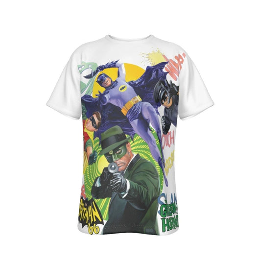 BATMAN 66 MEETS GREEN HORNET COVER ALL OVER PRINT SHIRT AND TANK