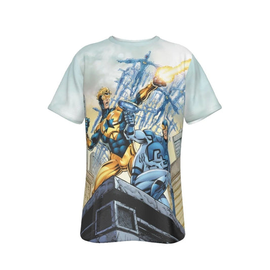 BOOSTER GOLD 7 COVER ALL OVER PRINT SHIRT AND TANK - BLUE BEETLE