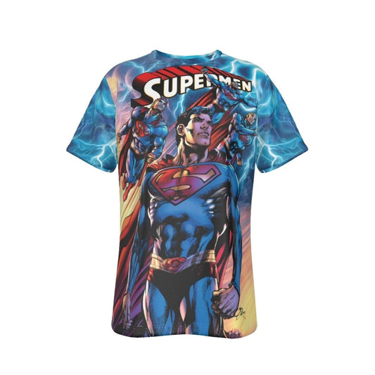 COMING OF THE SUPERMEN 1 ALL OVER PRINT SHIRT AND TANK - NEAL ADAMS ART
