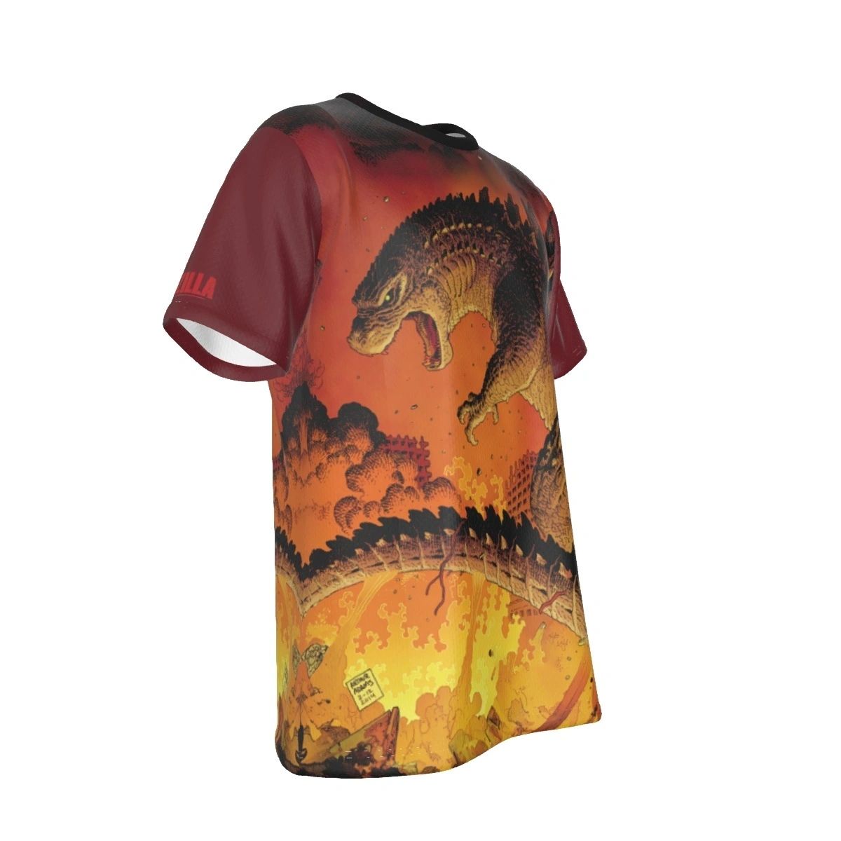 GODZILLA 1 ALL OVER PRINT SHIRT AND TANK- ARTHUR ADAMS ART