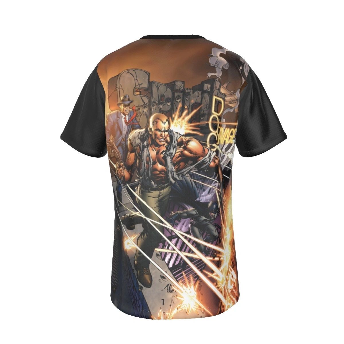 FIRST WAVE COVER ALL OVER PRINT SHIRT AND TANK - BATMAN, DOC SAVAGE, SPIRIT