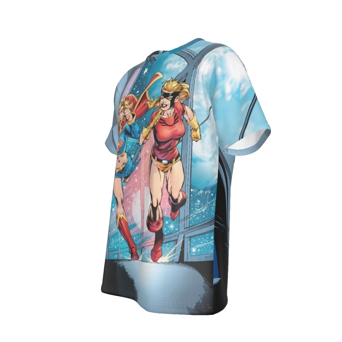 SUPERGIRL LIBERTY BELLE RACE ALL OVER PRINT SHIRT AND TANK