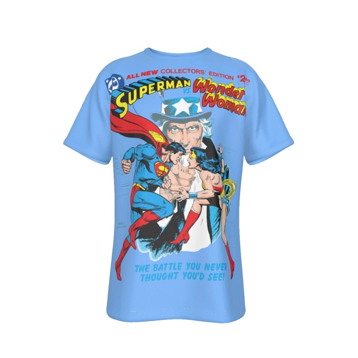 SUPERMAN VS WONDER WOMAN ALL OVER PRINT SHIRT AND TANK - JOSÉ LUIS GARCÍA-LÓPEZ ART