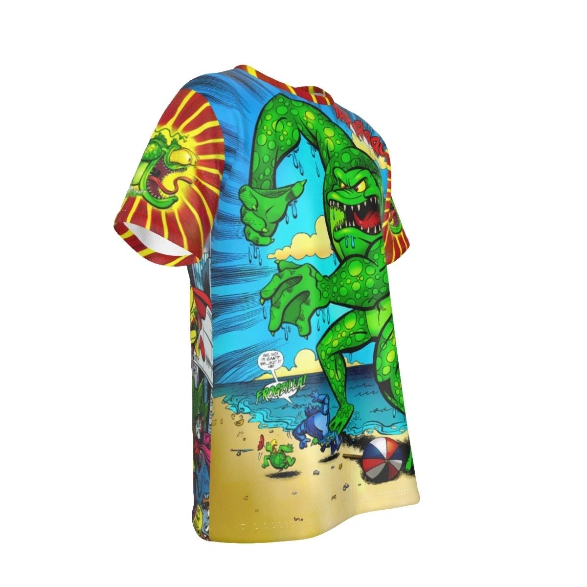 FROGZILLA FROM CAPT CARROT AND ZOO CREW ALL OVER SHIRT AND TANK TOP