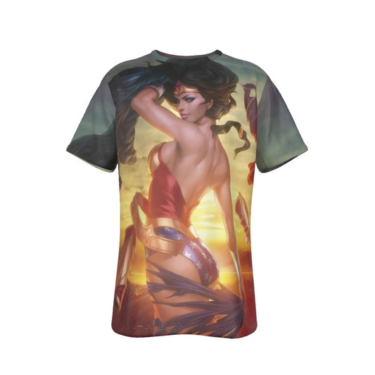 WONDER WOMAN ALL OVER PRINT SHIRT AND TANK TOP - STANLEY ARTGEM LAU ART