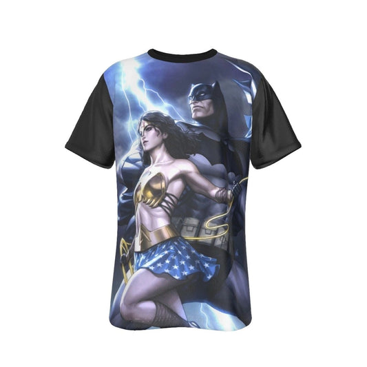 BATMAN WONDER WOMAN ALL OVER PRINT SHIRT AND TANK TOP - STANLEY ARTGEM LAU ART