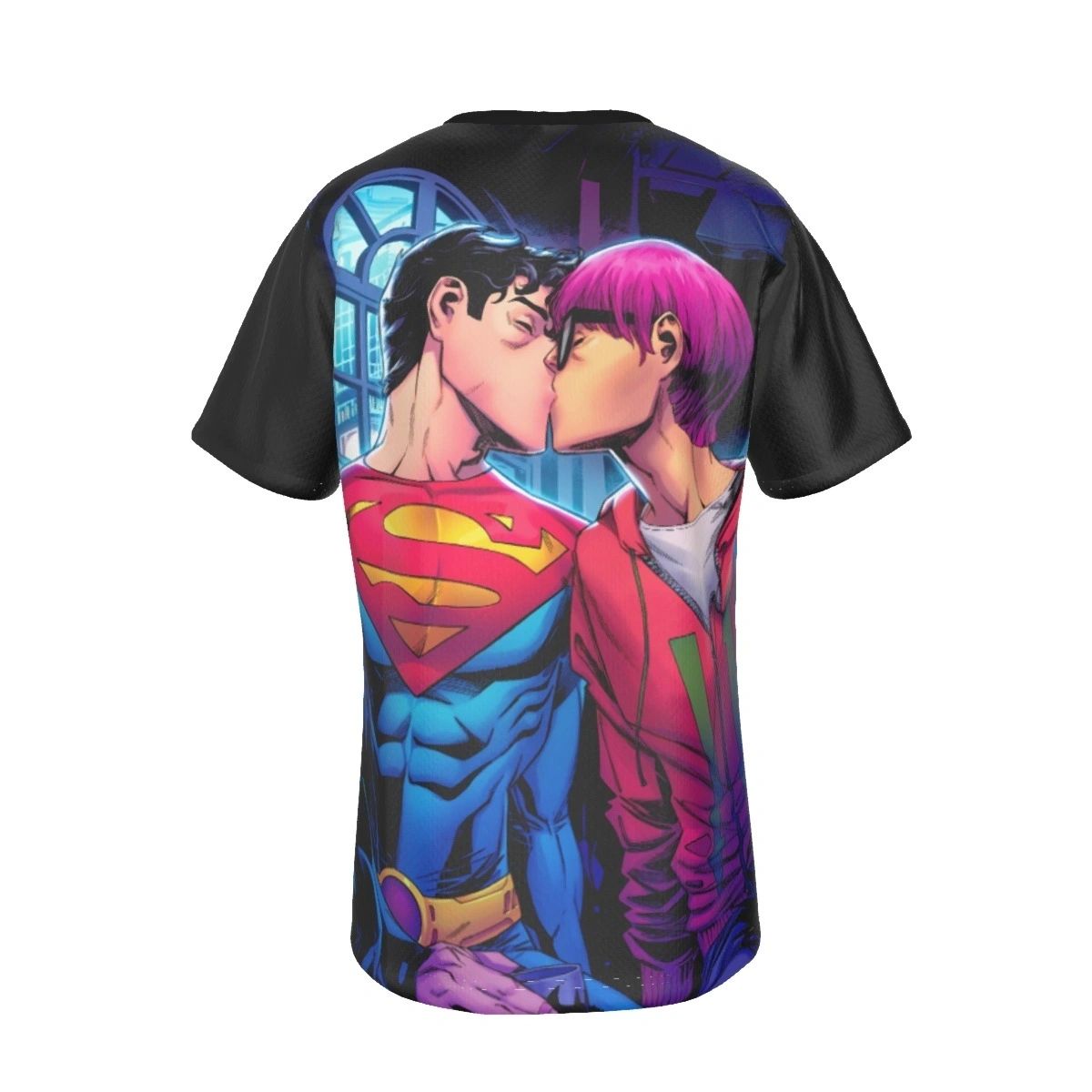 PRIDE: SUPERMAN GAY KISS ALL OVER PRINT SHIRT AND TANK TOP