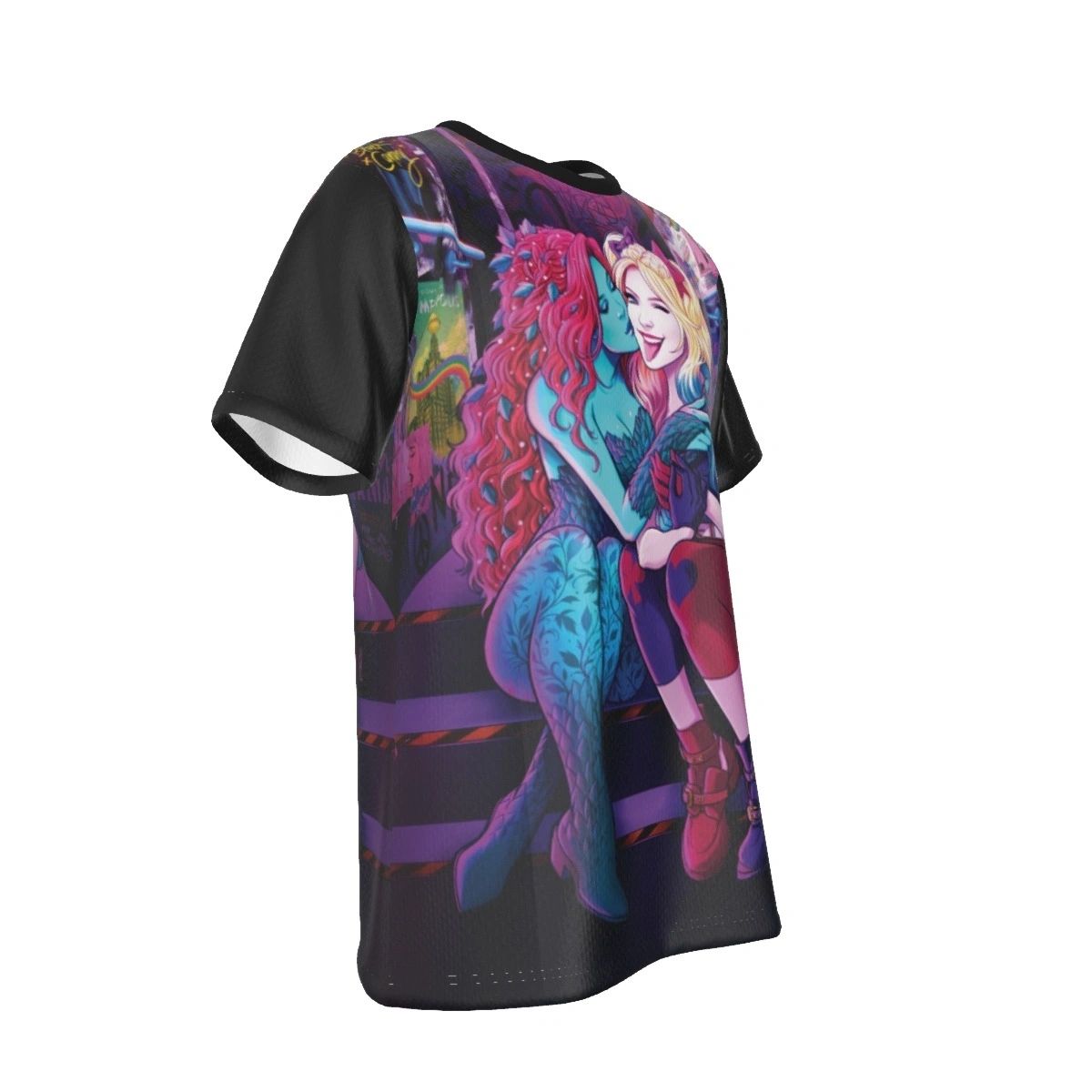 PRIDE: HARLEY QUINN POISON IVY GAY KISS ALL OVER PRINT SHIRT AND TANK TOP