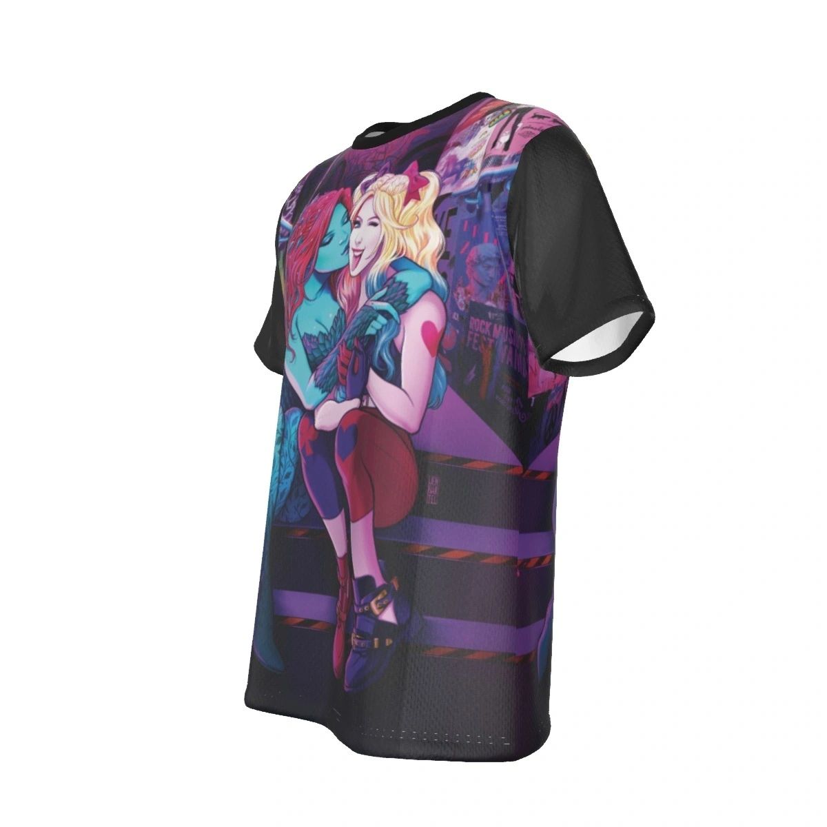 PRIDE: HARLEY QUINN POISON IVY GAY KISS ALL OVER PRINT SHIRT AND TANK TOP
