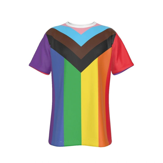 LGBTIA+ RAINBOW FLAG ALL OVER PRINT SHIRT AND TANK TOP - ALL INCLUSIVE NEW PROGRESS