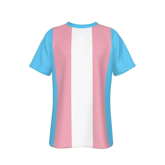 TRANSGENDER RAINBOW PRIDE FLAG ALL OVER PRINT SHIRT AND TANK TOP