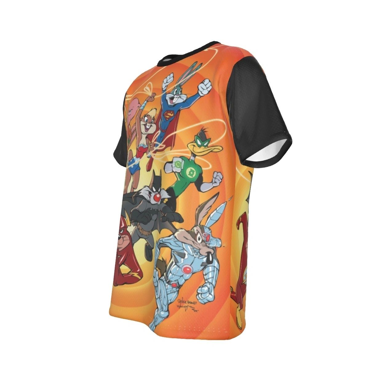 LOONEY TUNES JLA ALL OVER PRINT SHIRT AND TANK TOP - JLA 45 VAR