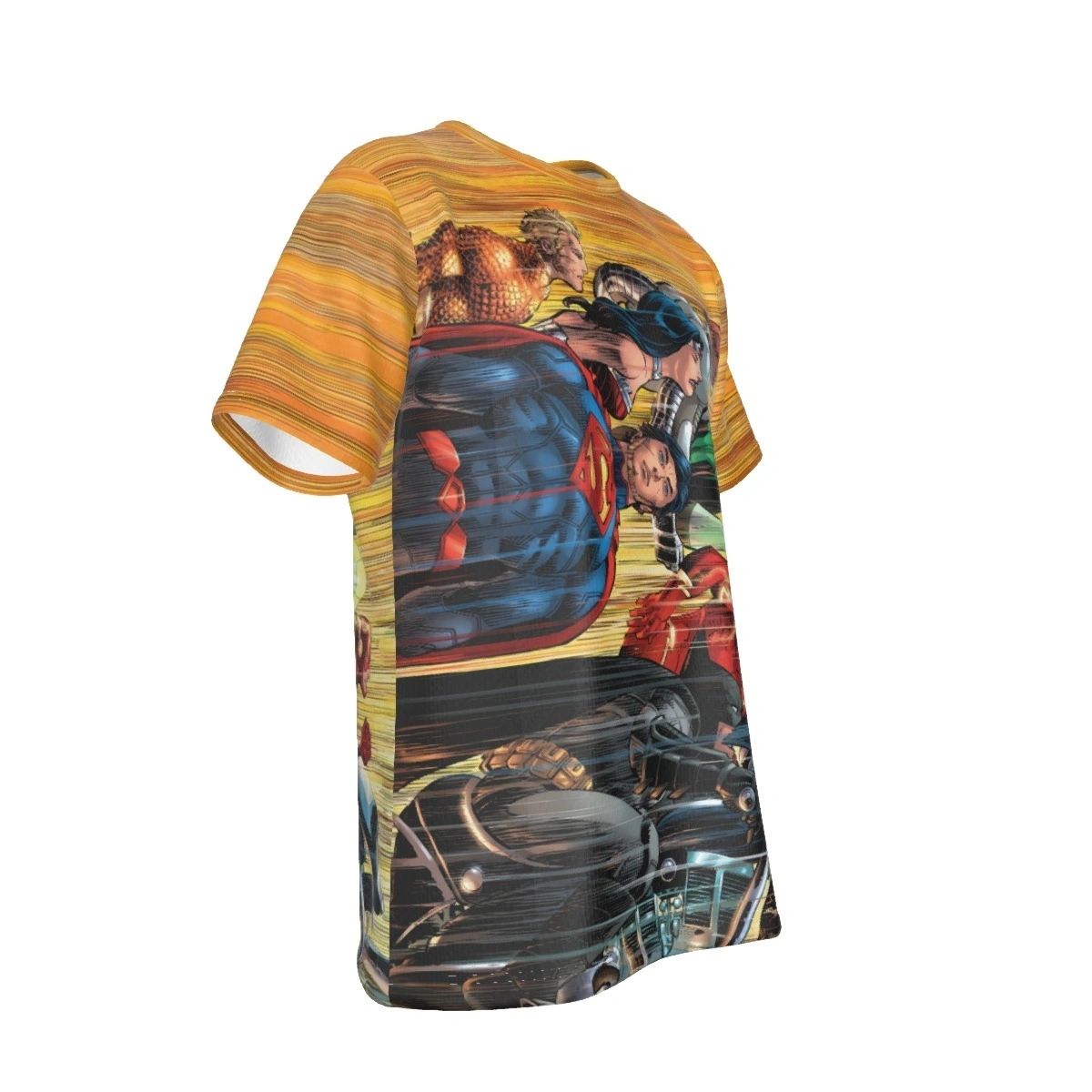 JLA 50 VAR ALL OVER PRINT SHIRT AND TANK TOP -JOHN ROMITA JR ART