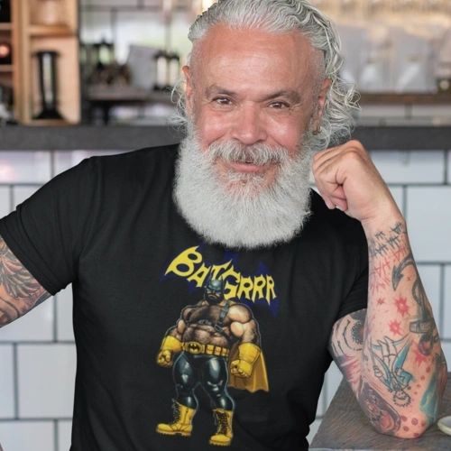 BAT-GRRR OF THE SUPERGRRRS SERIES ON COTTON