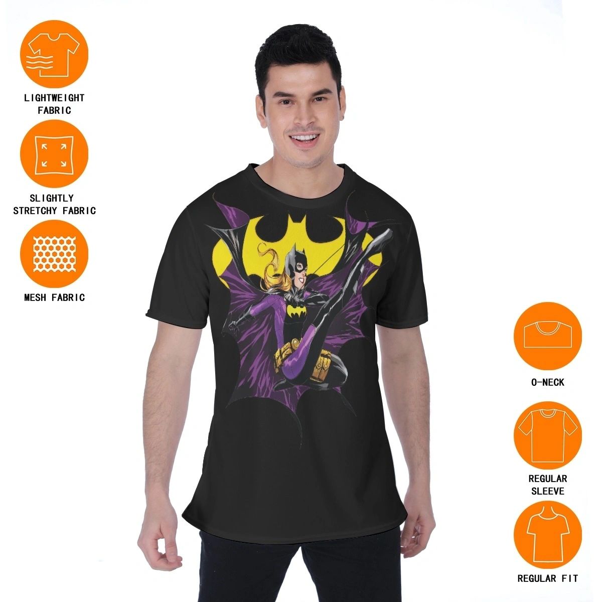 BATGIRL SWING ALL OVER PRINT SHIRT OR TANK