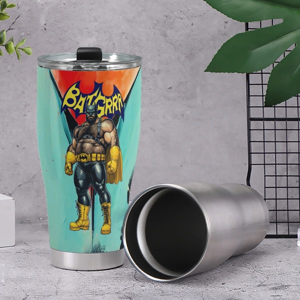 BAT-GRRR STAINLESS STEEL TUMBLER