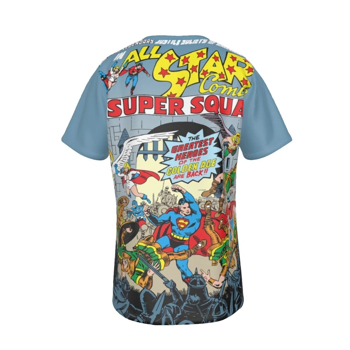 ALL STAR COMICS 64 ALL-OVER PRINT SHIRT - WALLY WOOD ART
