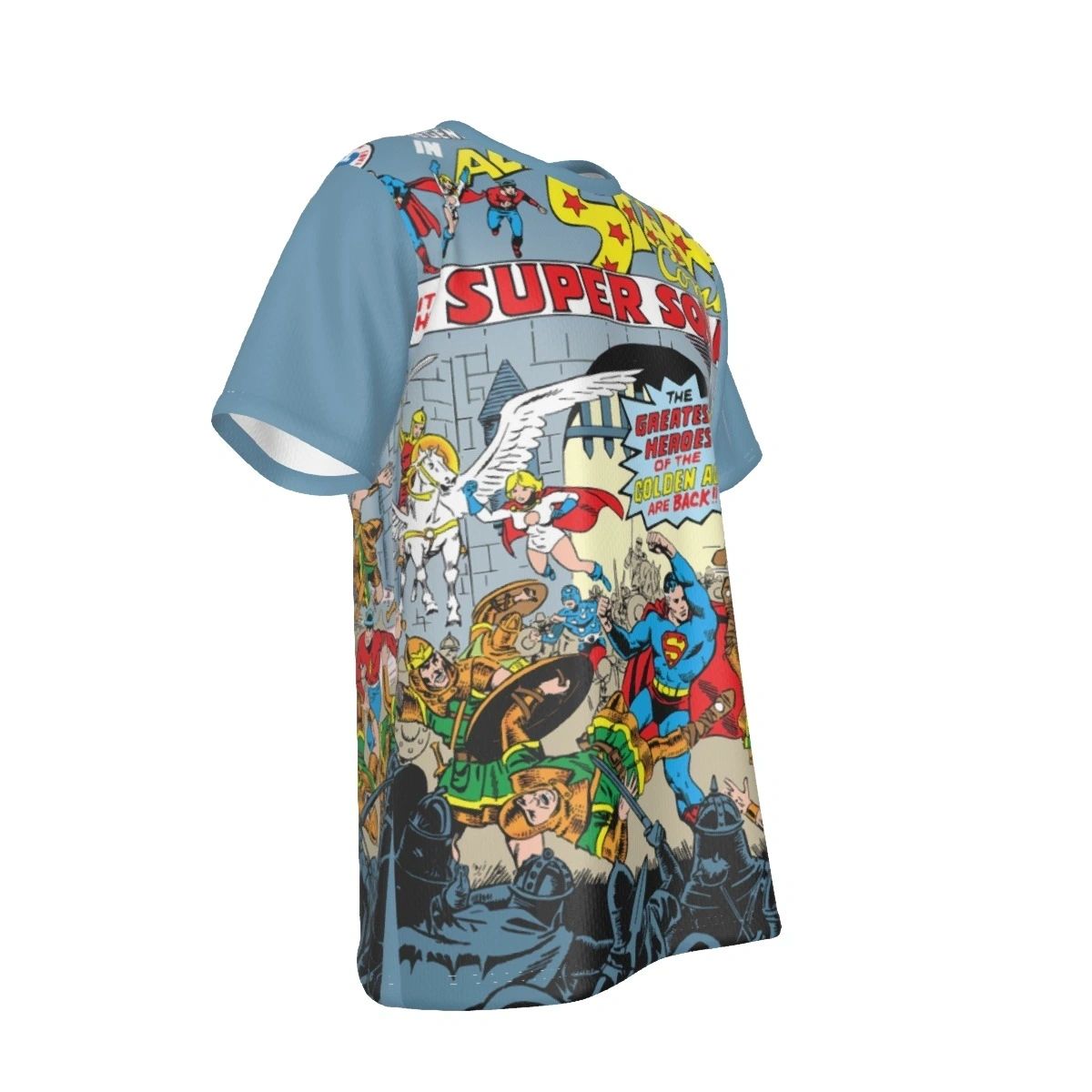ALL STAR COMICS 64 ALL-OVER PRINT SHIRT - WALLY WOOD ART