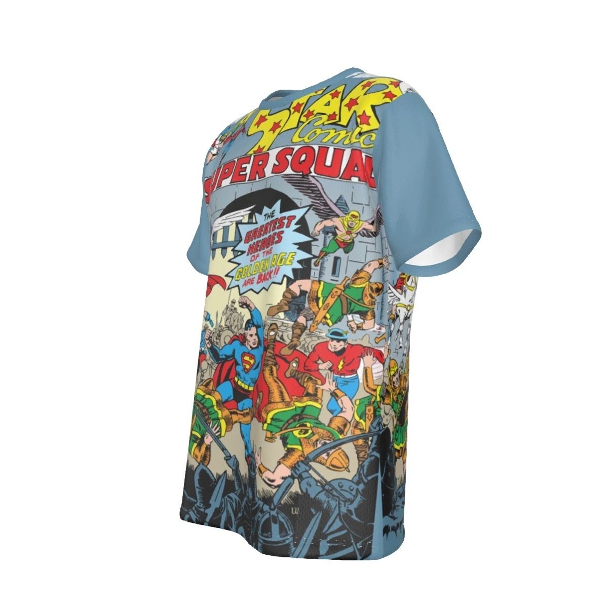 ALL STAR COMICS 64 ALL-OVER PRINT SHIRT - WALLY WOOD ART