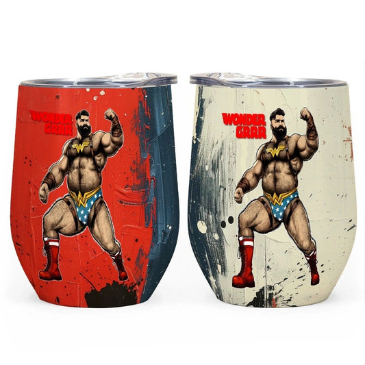 WONDER-GRRR WINE TUMBLER -OF THE SUPERGRRRRs SERIES