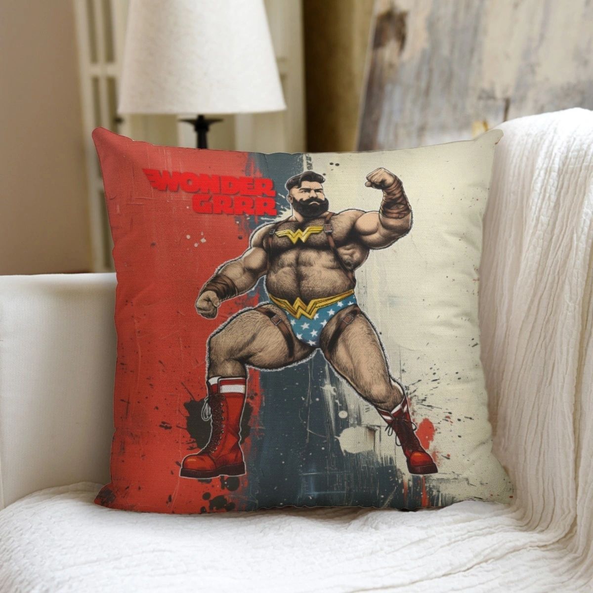 WONDER-GRRR Ready Pillow including pillow inserts (STUFFED)