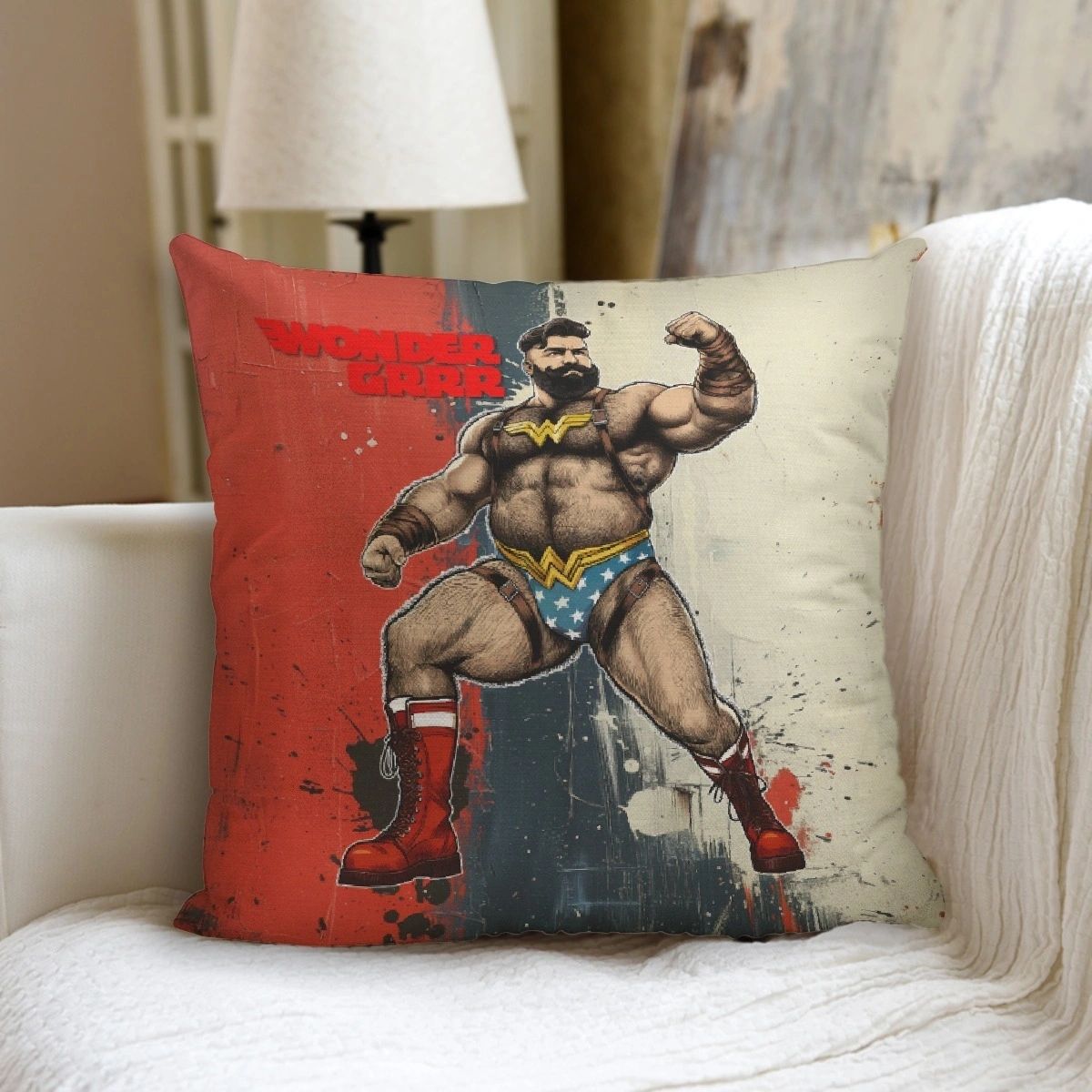 WONDER-GRRR Ready Pillow including pillow inserts (STUFFED)